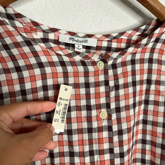 Madewell Meadow Shirt in Check size M - Picture 2 of 5